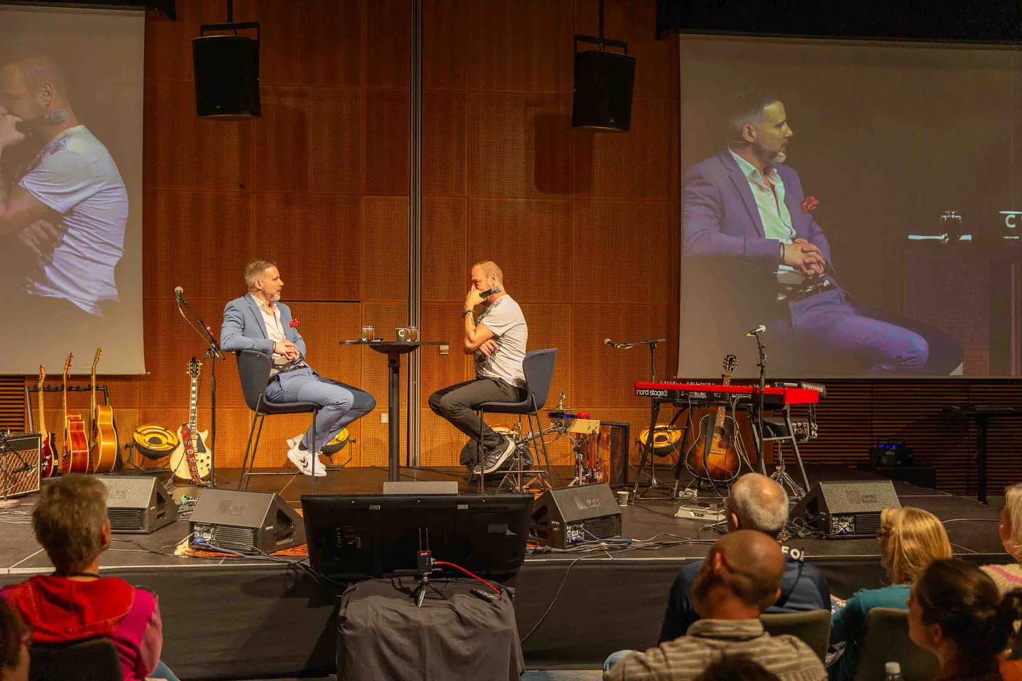 Scene og storskærm ved Passion & Profit Live